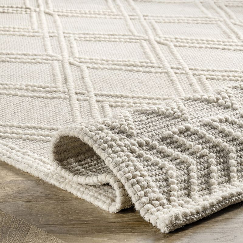 nuLOOM Contemporary Trellis Natti Wool Blend Rug