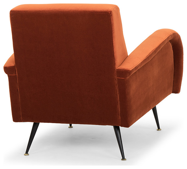 Hugo Rust Occasional Chair   Midcentury   Armchairs And Accent Chairs   by Nuevo  Houzz