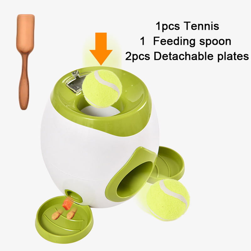 Wodondog Pet Dog Toy Food Reward Toy with 2 Tennis Balls Slow Feeder Orange