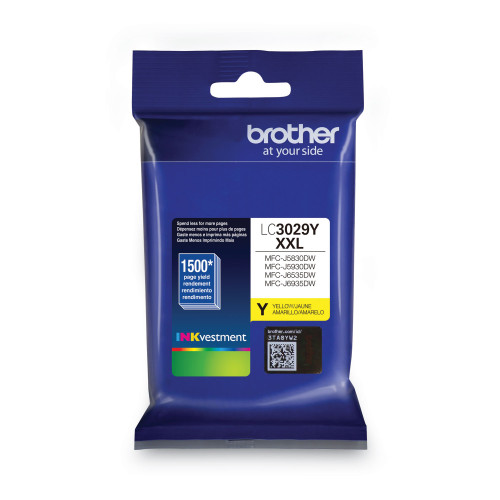 Brother LC30293PK INKvestment Super High-Yield Ink， 1，500 Page-Yield， Cyan/Magenta/Yellow