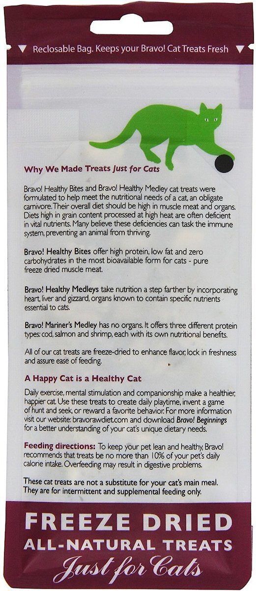 Bravo! Healthy Medley Turkey Medley Freeze-Dried Cat Treats