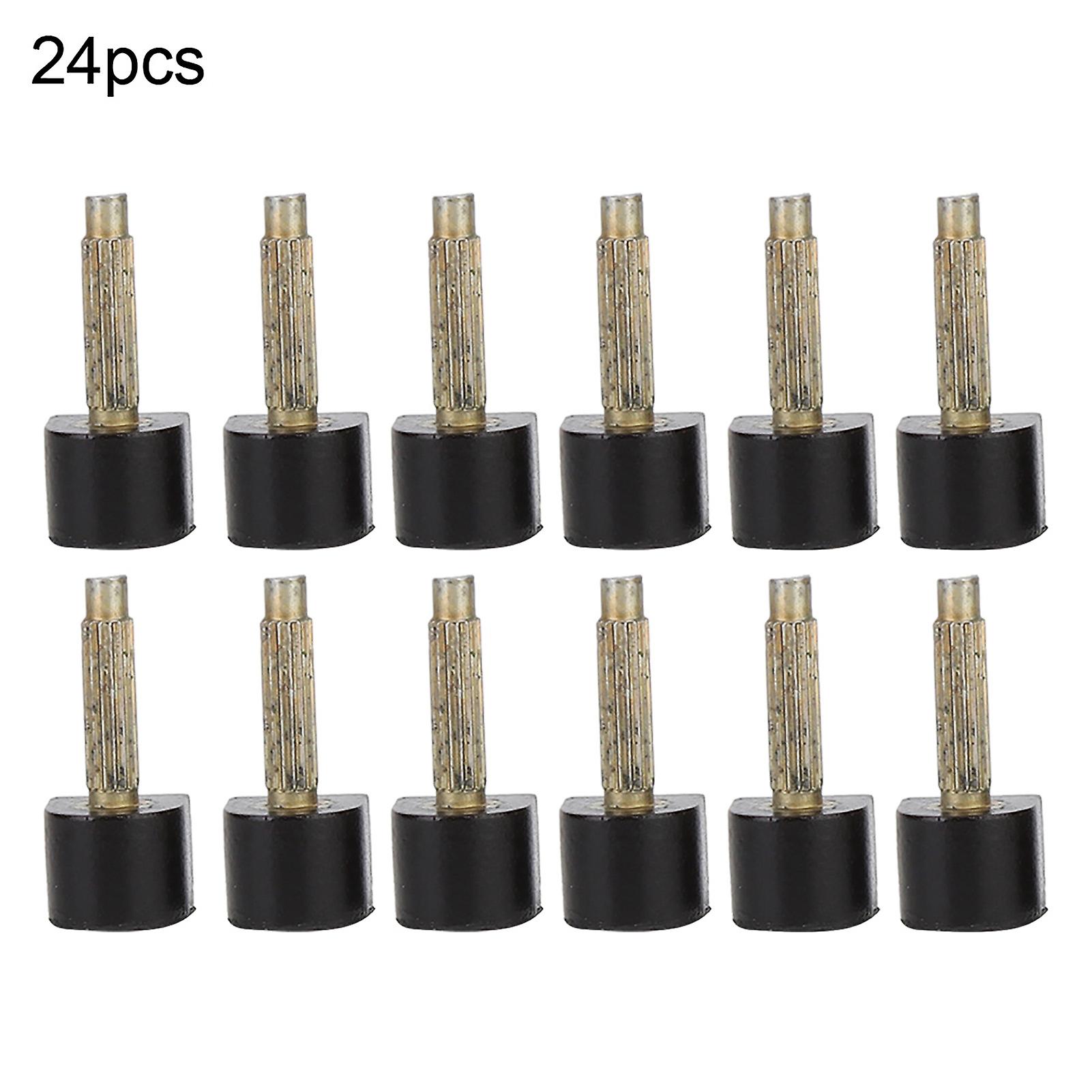 24pcs High Heel Replacement Tips Non Slip Shoes Repair Heel Dowels Protector (8 * 8mm)