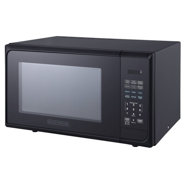 Black decker 1 1 Cu Ft 1000w Microwave Oven Stainless Steel Black