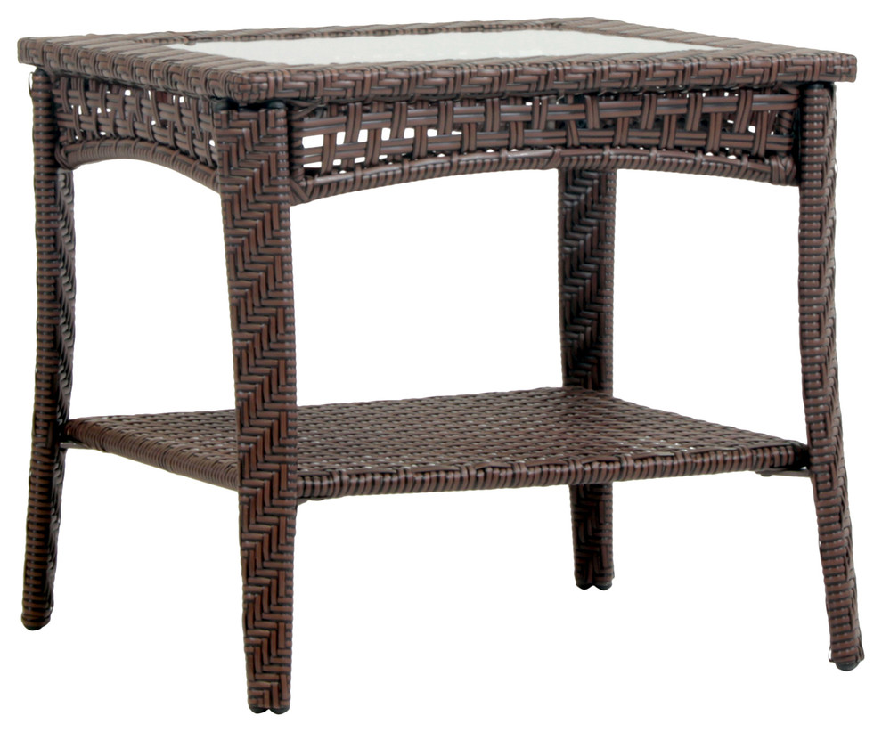 Martinique End Table   Tropical   Outdoor Side Tables   by South Sea Outdoor Living  Houzz