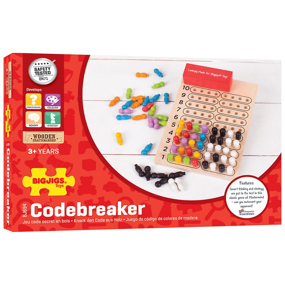 Bigjigs Toys Wooden Traditional Codebreaker Game Play Set