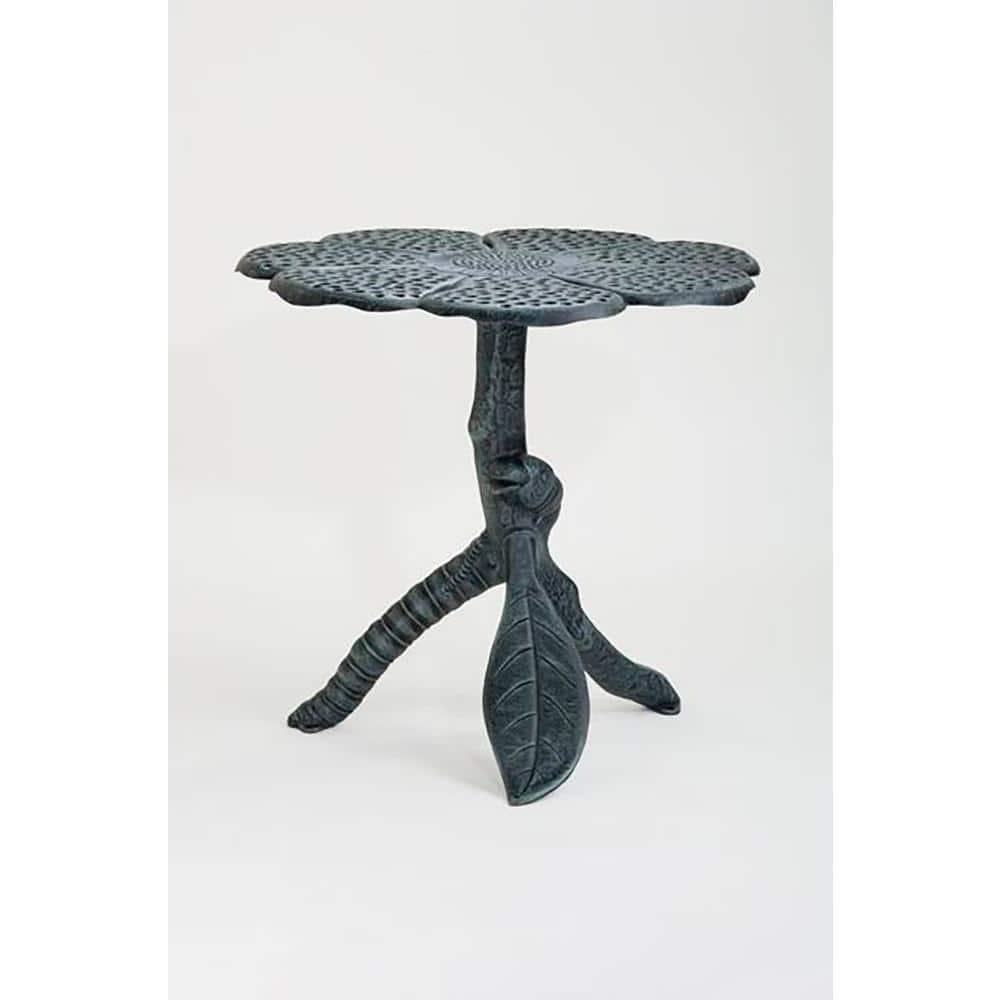 FlowerHouse Butterfly Black Cast Aluminum Outdoor Bistro Table