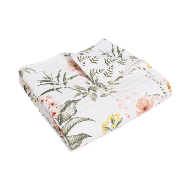 Viviana Floral Quilted Throw Levtex Home