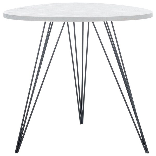 Wolcott Side Table， Grey/Black