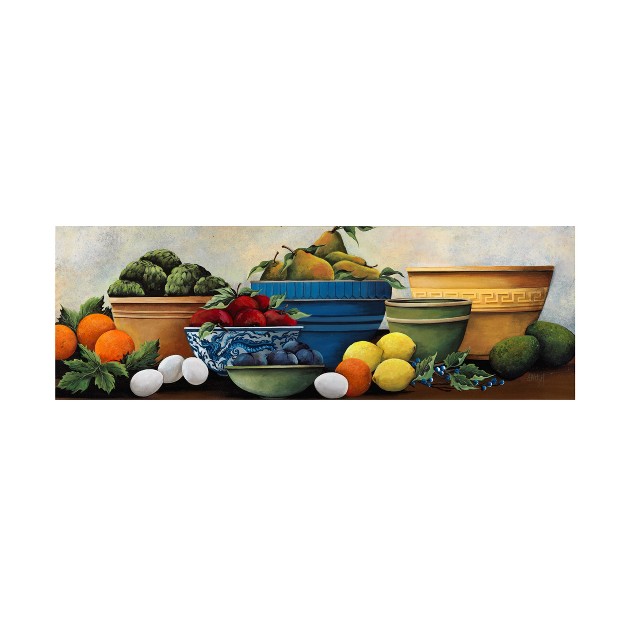 Trademark Fine Art debbi Wetzel x27 fruit Bowls x27 Canvas Art