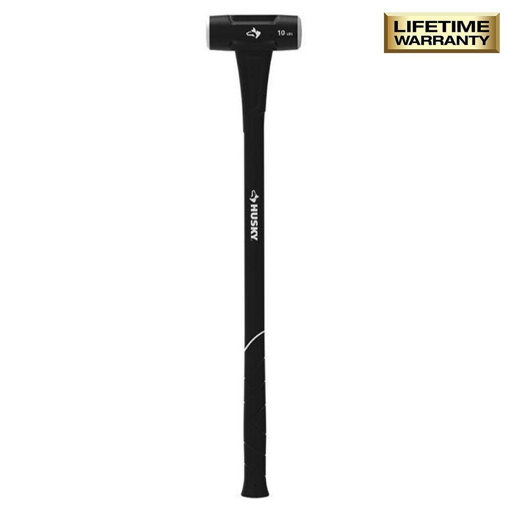 Husky 10 lbs. Sledge Hammer with 34 in. Fiberglass Handle HD-SF10LB