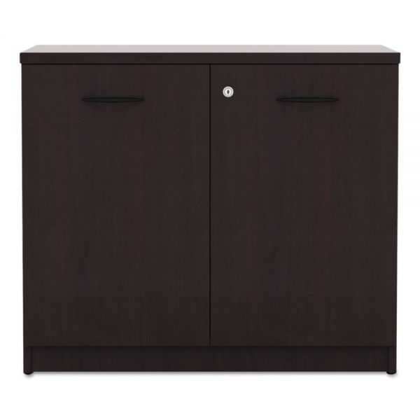 Alera Valencia Series Storage Cabinet， 34.13w x 22.78d x 29.5h， Mahogany