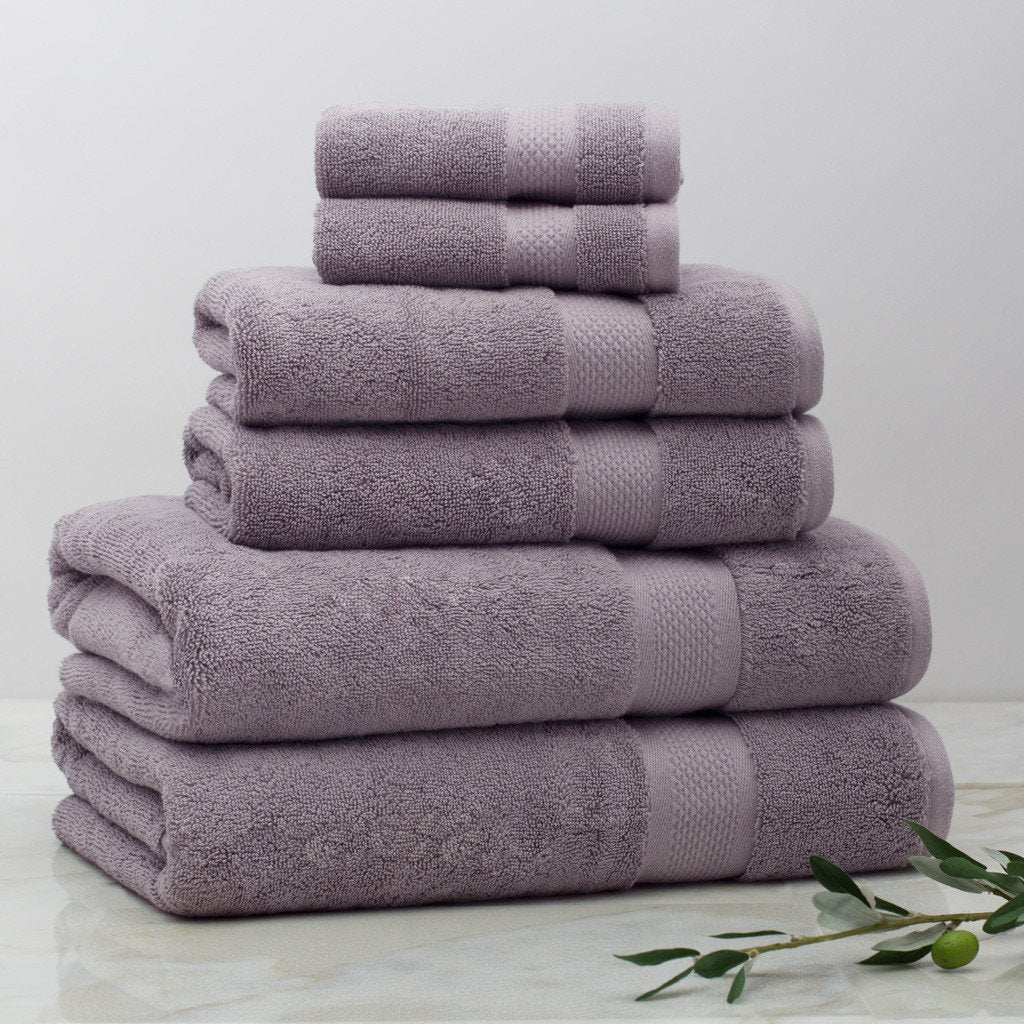 Classic Lilac Towel Essentials Bundle (2 Wash + 2 Hand + 2 Bath Towels)