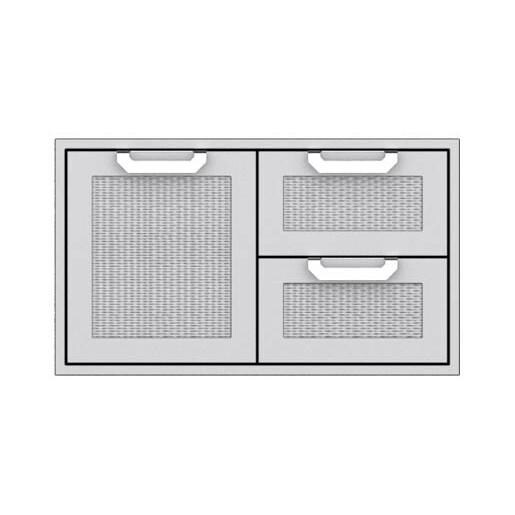 Hestan 36-Inch Double Drawer And Single Storage Door Combo