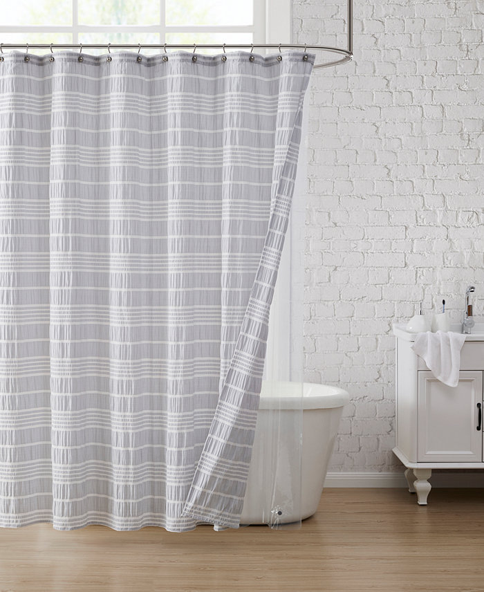 Clorox Seersucker 14-Pc. Shower Curtain Set