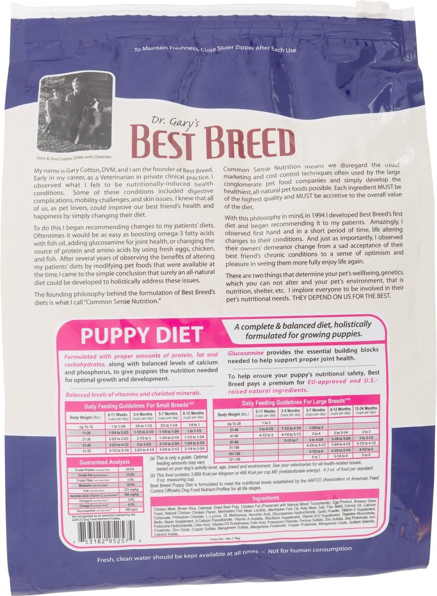 Dr. Gary's Best Breed Holistic Puppy Diet Dry Dog Food