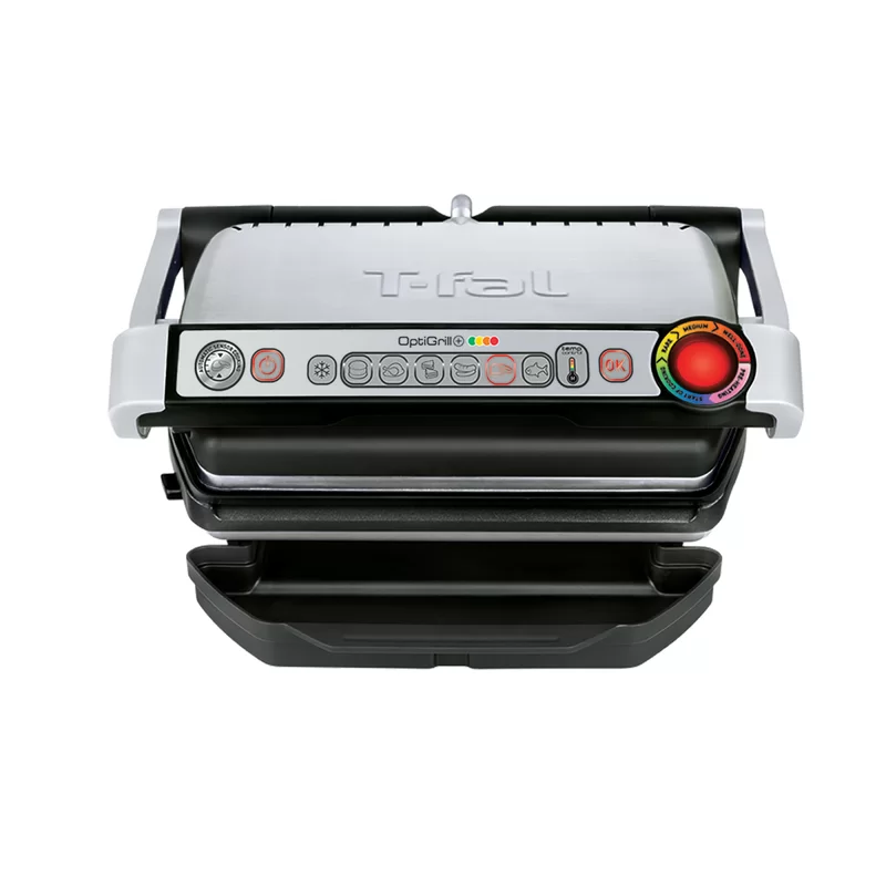 T-Fal GC712D54 OptiGrill + Grill with Automatic Sensor Cooking， Multicolor