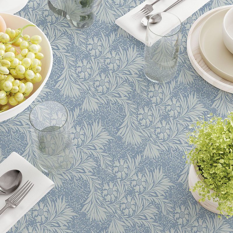 Rectangular Tablecloth， 100% Cotton， 52x104， Floral 79