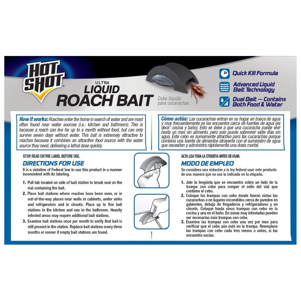 Hot Shot Ultra Liquid Roach Bait (6-Count) HG-95789-4