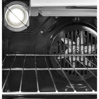 Haier 24 in. 2.9 cu. ft. Gas Range with Convection Oven in Stainless Steel QGAS740RMSS