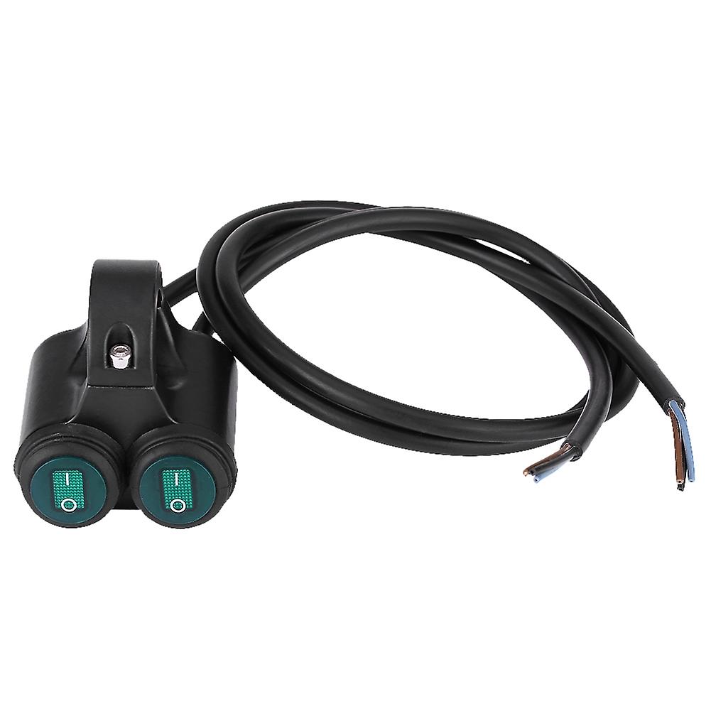 22mm Universal Motorcycle Handlebar Headlight Brake Fog Lights Horn Dual Button Switch Model A