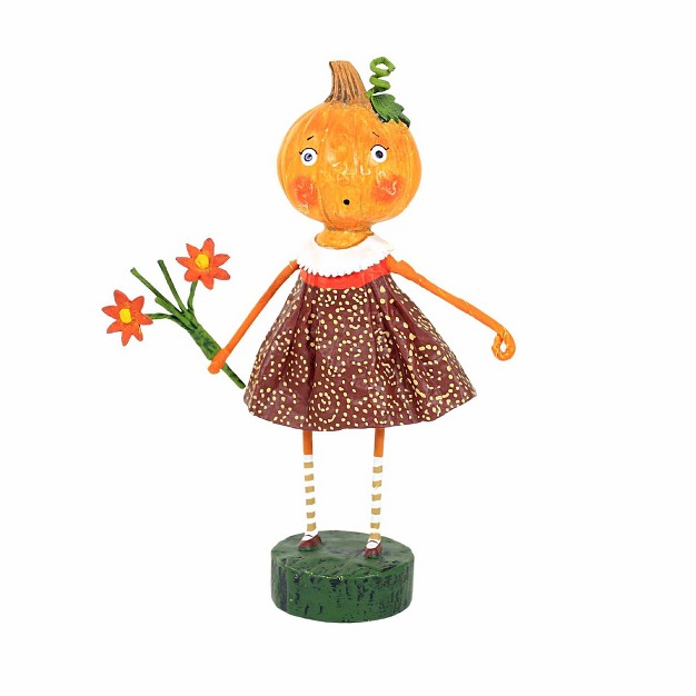 Lori Mitchell Pumpkin Spice One Figurine 6 25 Inches Fall Autumn Gourd 15522 Polyresin Brown