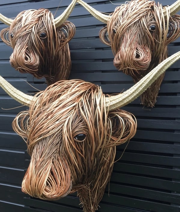 Woven Willow Highland Cow-🎁2023-Christmas Hot Sale🎁