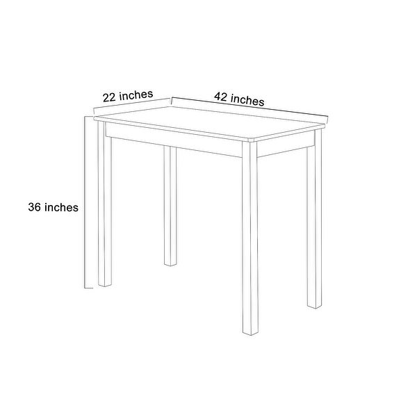 3-piece Counter Dining Sets Pub Countertop with 2 Bar Stools - L42