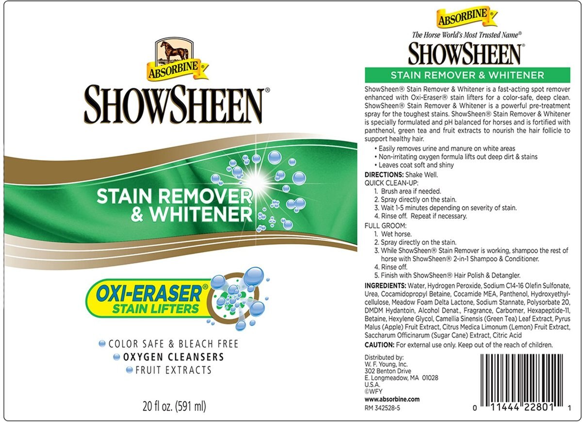 Absorbine Showsheen Stain Remover and Whitener Horse Spray