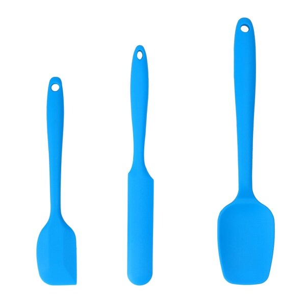 3pcs Silicone Heat Resistant Non-scratch Non Stick Spatula Set - 3 Pcs