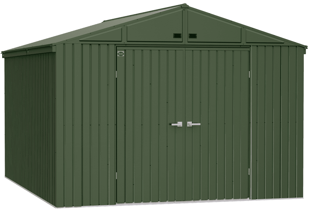 Scotts Lawn Care Storage Shed, 10x12, Green