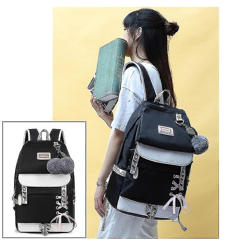 Backpacks For Girls Schoolbag Teens Bookbag Children Waterproof Rucksack With Pencil Case Sets