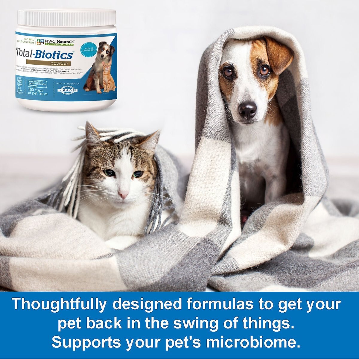 NWC Naturals Total-Biotics Probiotic Dog and Cat Powder Supplement