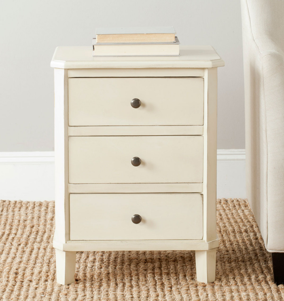 Washington End Table With Storage Drawers  Barley   Transitional   Side Tables And End Tables   by Rustic Home Furniture Deco  Houzz