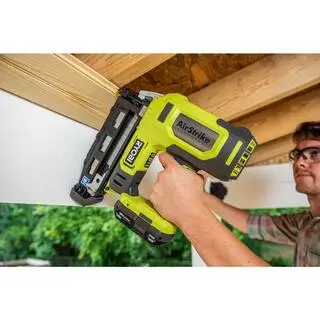 RYOBI ONE+ 18V 16-Gauge Cordless AirStrike Finish Nailer with 1.5 Ah Battery and Charger