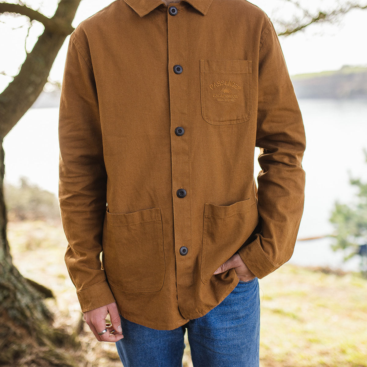 Forage Hemp Overshirt - Rubber