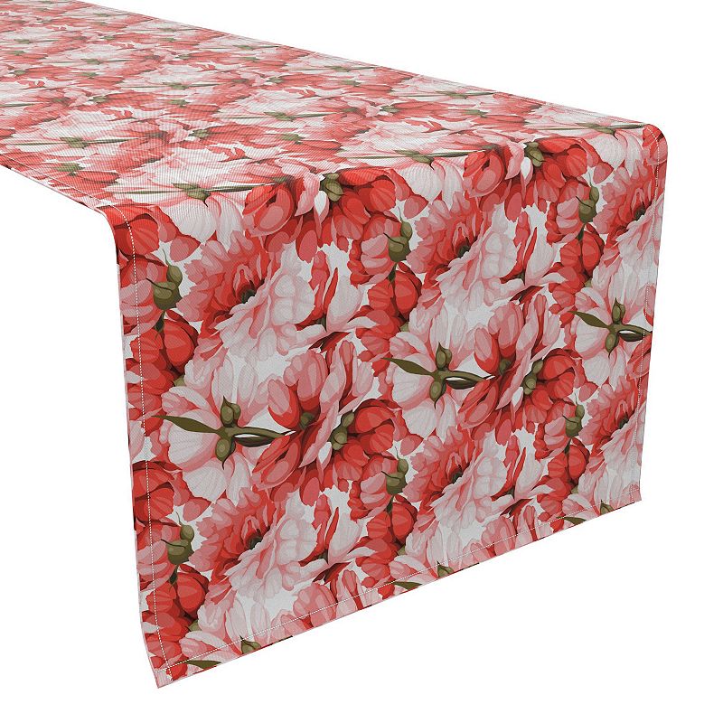 Table Runner， 100% Cotton， 16x108， Floral 197