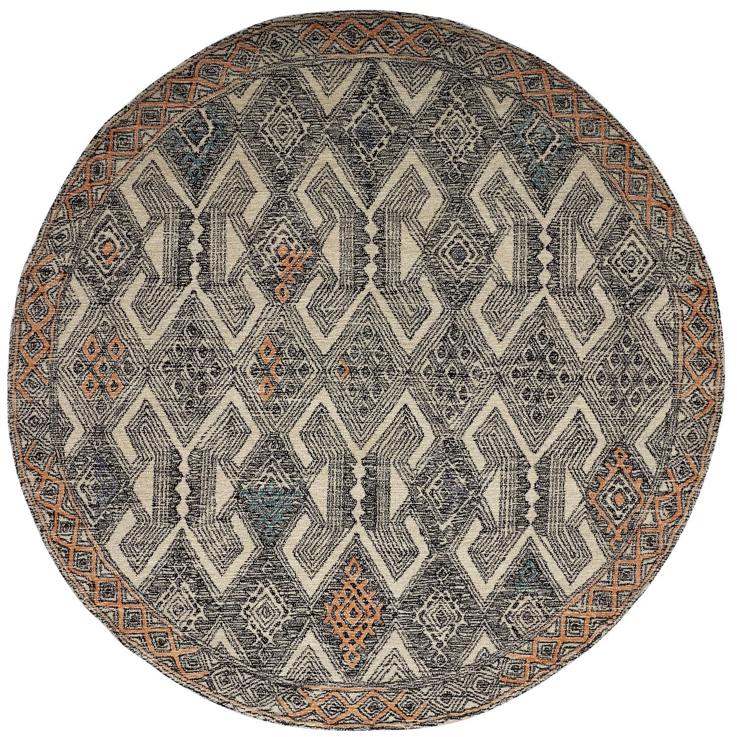 Binada Hand Tufted Black and Ivory Rug by BD Fine