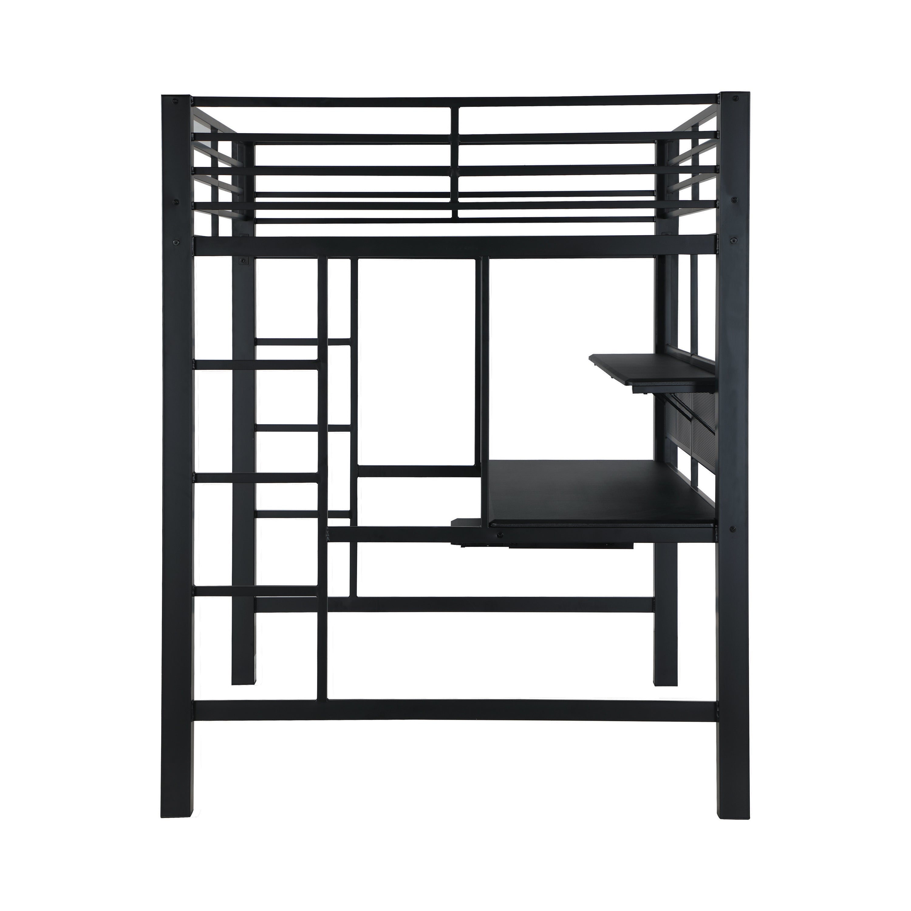 Avalon Full Workstation Loft Bed Black-460023