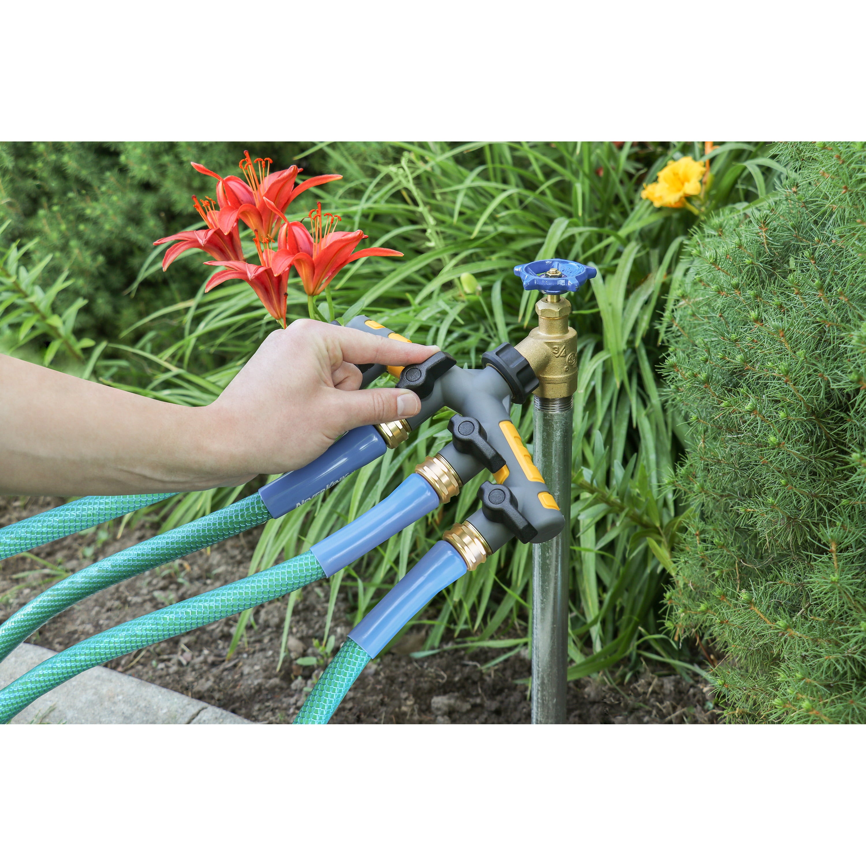 Orbit 7803570 0.75 in. Metal Threaded Female and Male Garden Hose Manifold