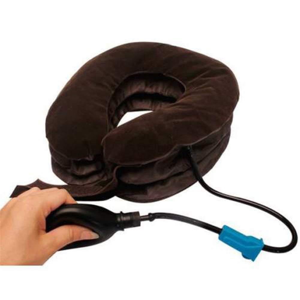 ASNOUIFU Cervical Neck Traction Device, Air Inflatable Adjustable Neck Pillow, Nerve Neck Stretcher Pain Relief Support Tool