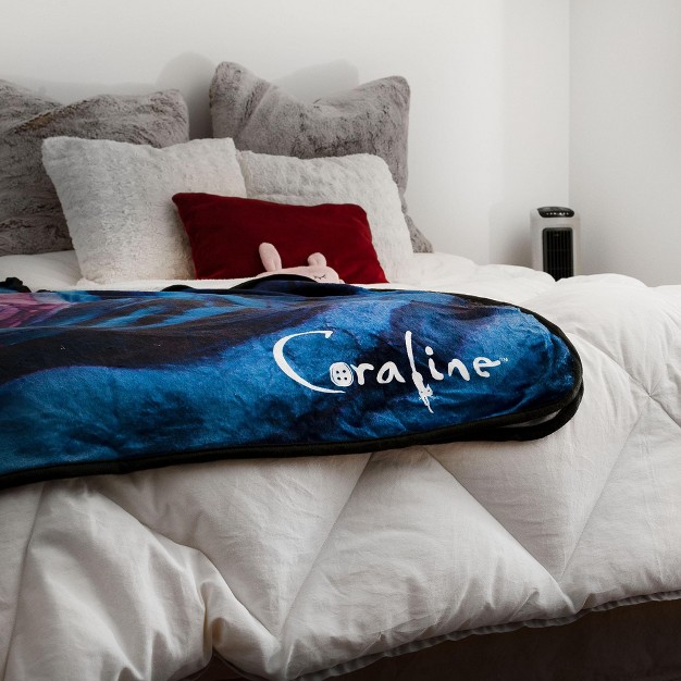 Surreal Entertainment Coraline Fleece Throw Blanket 45 X 60 Inches