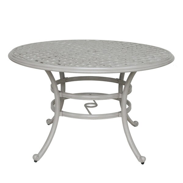 Torino Aluminum 49 Inch Round Dining Table