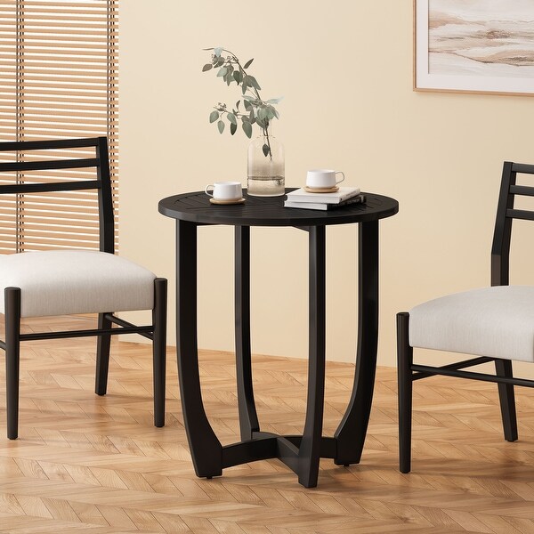 Outdoor Round Solid Wood Dining Table for Dining Room