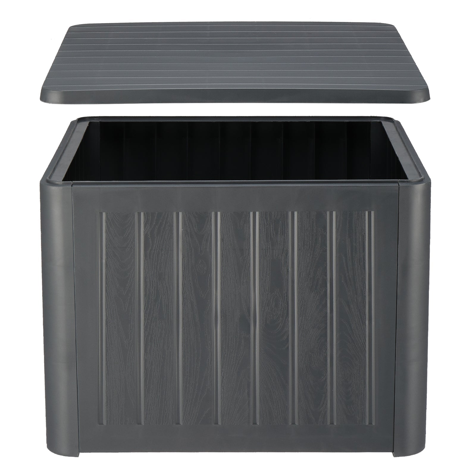 36 Gallon Flip Top Storage Bin, Outdoor Garden Plastic Storage Cabinet Waterproof Storage Box for Patio Cushions, Garden Tools and Pool Toys