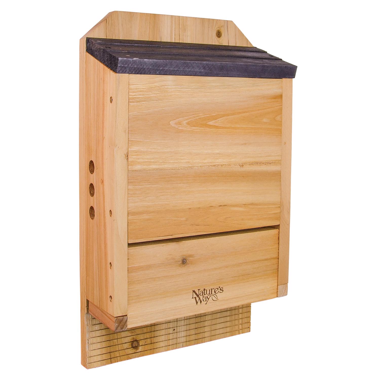 Natures Way Cedar Series 20.5 in. H X 5 in. W X 12 in. L Cedar Bat House