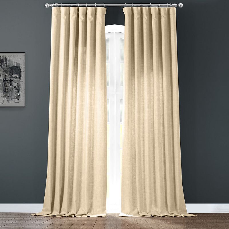 EFF 1-panel Faux Linen Window Curtain