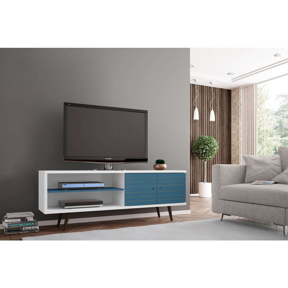 Manhattan Comfort Sortland Wooden Modern Media Cabinet Console