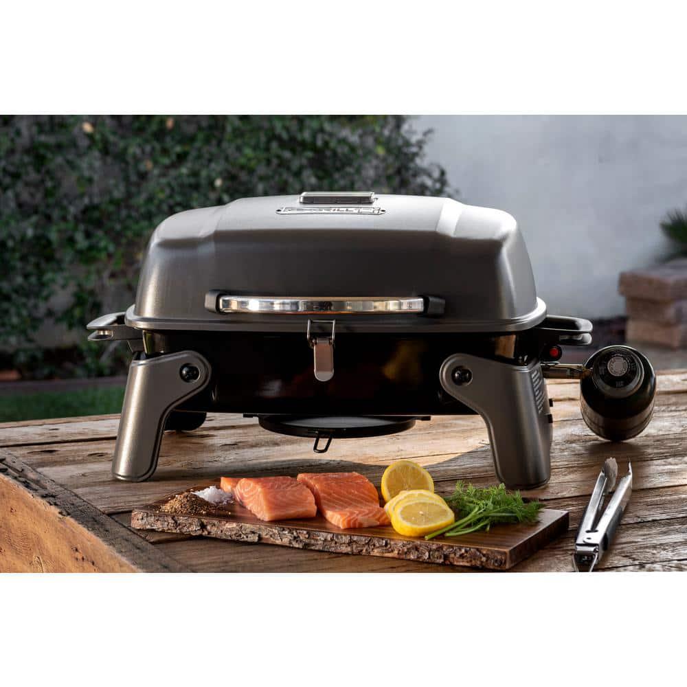 Nexgrill 1Burner Portable Propane Gas Table Top Grill in Black