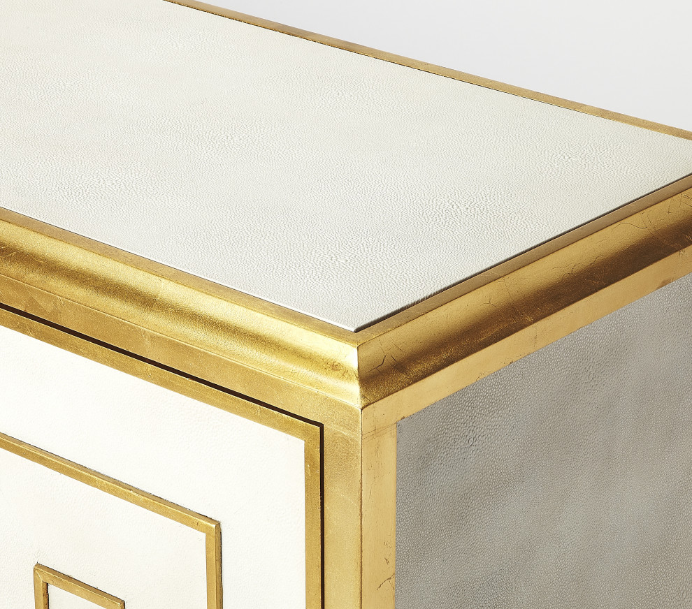 Butler Bello Leather Console Cabinet   Contemporary   Accent Chests And Cabinets   by Ella Modern  Houzz