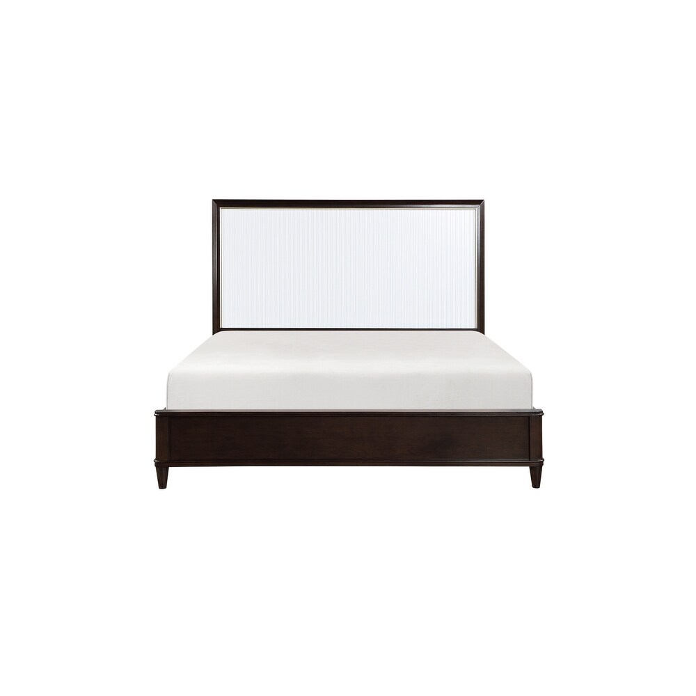 Eden 5 Piece White Espresso Panel Bedroom Set